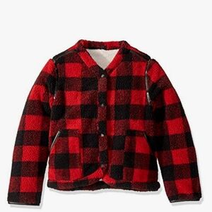 BlankNYC Safe Haven Red and Black Plaid Jacket
